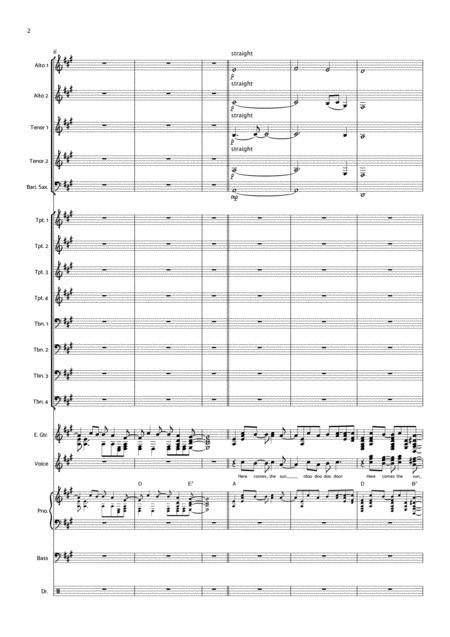 Here Comes The Sun Big Band W Vocals Page 2