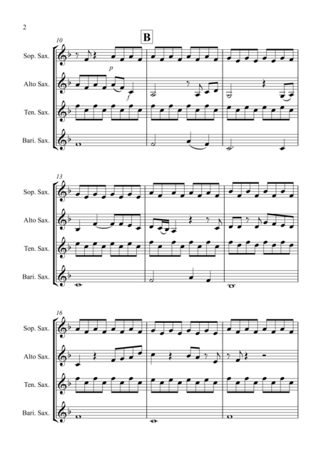 Hey Jude For Saxophone Quartet Page 2