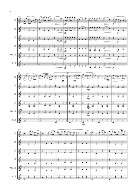 Hickory Waltz For Clarinet Quintet Page 2