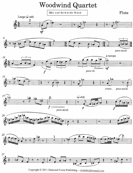 Hide And Seek In The Forest Woodwind Quartet Page 2