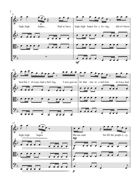 High Hopes Panic At The Disco For String Quartet Page 2