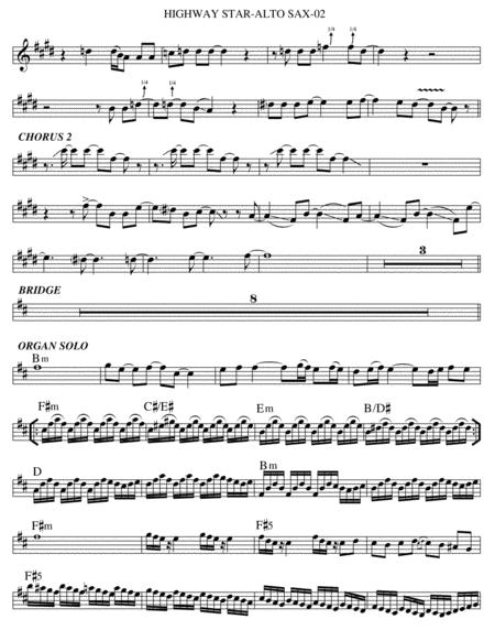 Highway Star Alto Sax Page 2