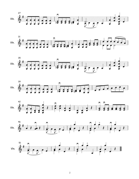 Hoedown For Solo Violin Page 2