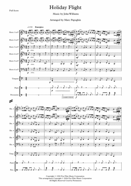 Holiday Flight From Home Alone French Horn Sextet Page 2