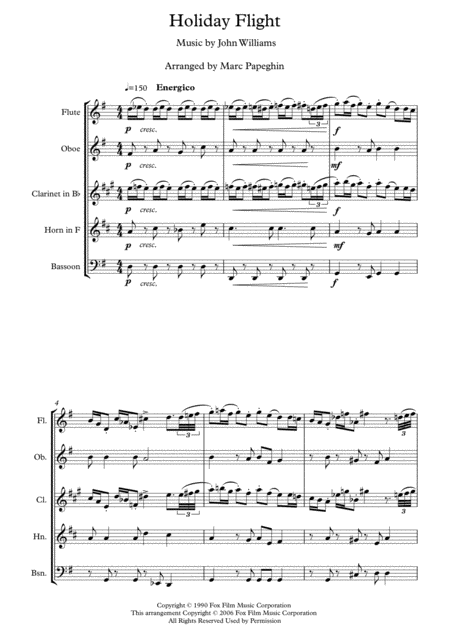 Holiday Flight From Home Alone Wind Quintet Page 2