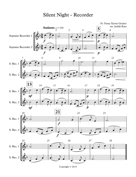 Holiday Recorder Collection Page 2