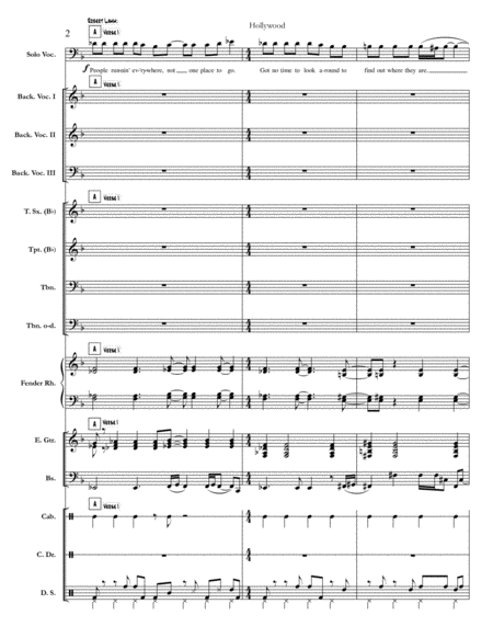 Hollywood Chicago Complete Score Page 2