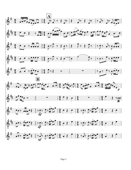 Holst Suite In F Movement 3 Song Of The Blacksmith For Sax Quintet Page 2