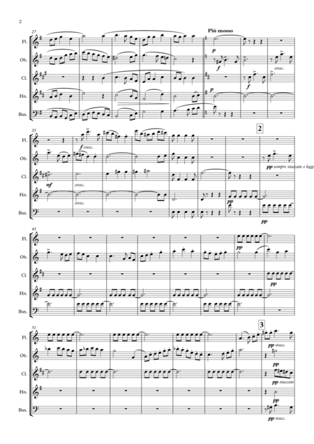 Holst Two Songs Without Words Op 22 No 1 Country Song Wind Quintet Page 2