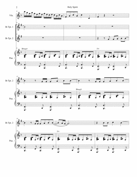 Holy Spirit Duet For Bb Trumpet Page 2