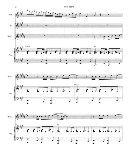 Holy Spirit Duet For Flute And Bb Clarinet Page 2