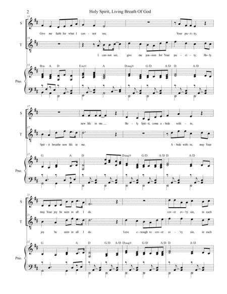 Holy Spirit Living Breath Of God For 2 Part Choir Soprano And Tenor Page 2