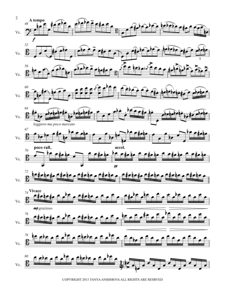 Homage To Janos Starker For Cello Solo Page 2