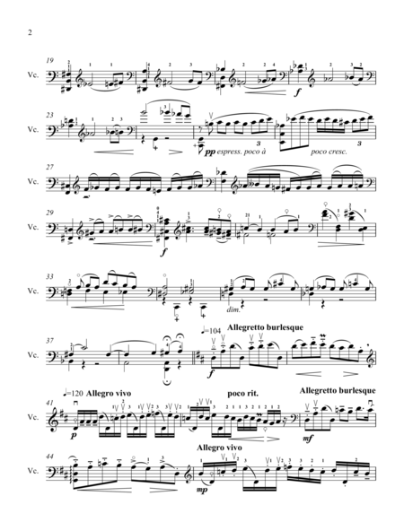 Homage To Sviatoslav Knushevitsky For Cello Solo Page 2