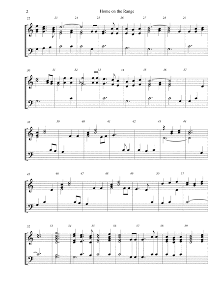 Home On The Range For 2 Octave Handbell Choir Page 2
