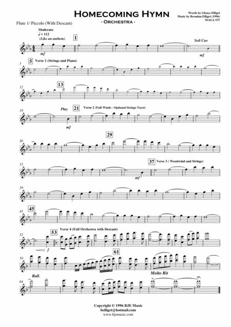 Homecoming Hymn Orchestra With Solo Voice Score And Parts Pdf Page 2