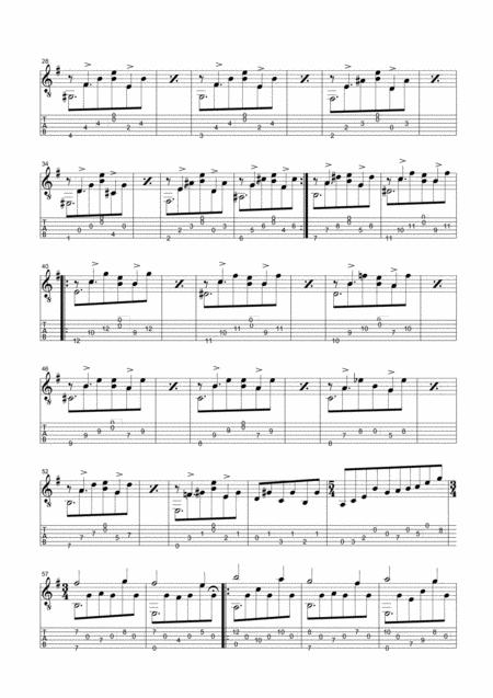 Homecoming Waltz For Solo Guitar With Tab Page 2