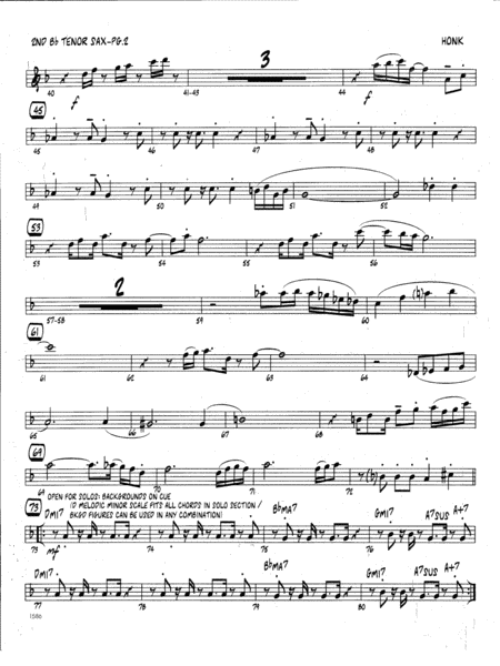 Honk Eb Baritone Saxophone Page 2