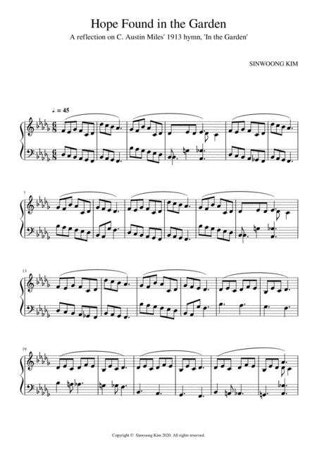Hope Found In The Garden Piano Solo In Db Major Page 2