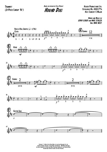 Hound Dog 3 Piece Brass Section B Page 2