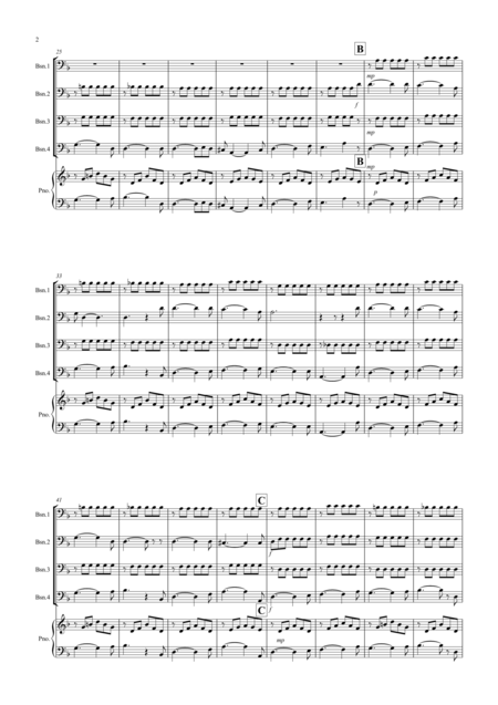 House Of The Rising Sun For Bassoon Quartet Page 2