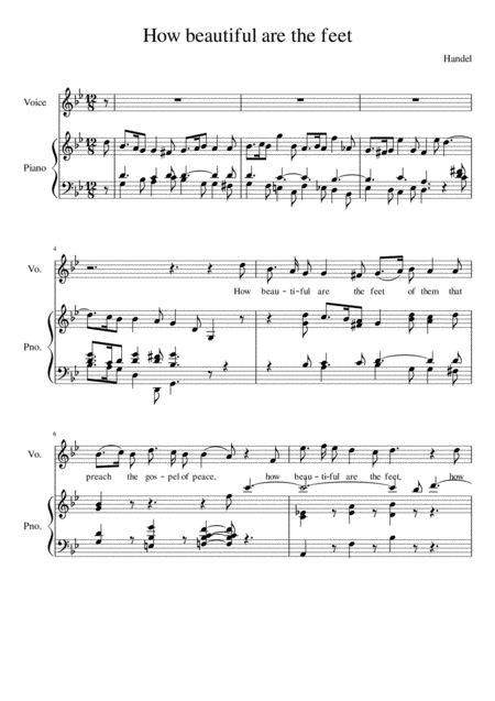How Beautiful Are The Feet G Minor Page 2
