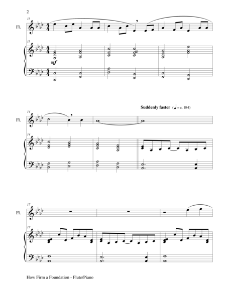 How Firm A Foundation Flute Piano And Flute Part Page 2