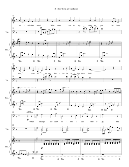 How Firm A Foundation Satb Choir Piano And Cello Page 2