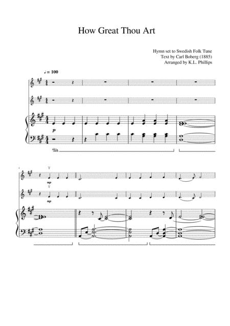 How Great Thou Art Violin Duo With Piano Accompaniment Page 2