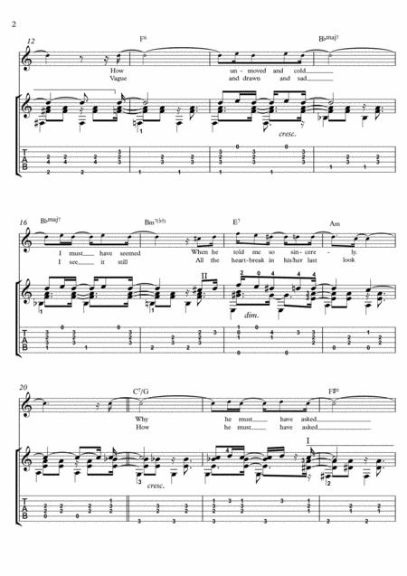 How Insensitive Insensatez By Jobim Guitar Fingerstyle Page 2