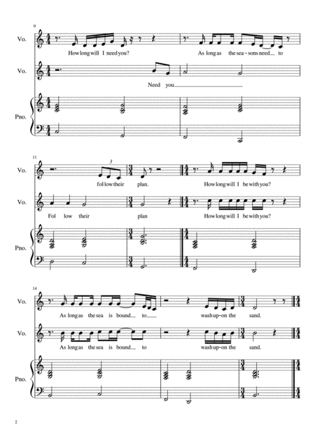 How Long Will I Love You Vocal Duet Page 2