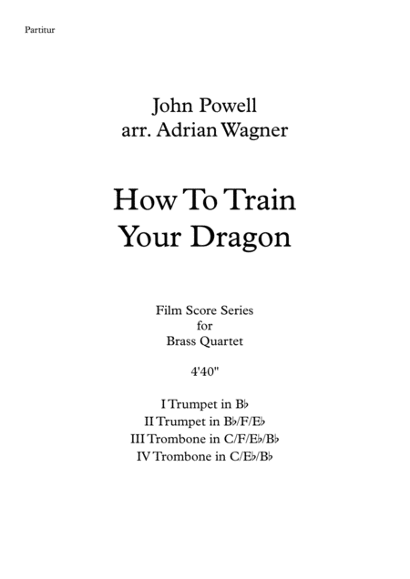 How To Train Your Dragon John Powell Brass Quartet Arr Adrian Wagner Page 2