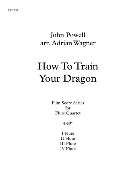 How To Train Your Dragon John Powell Flute Quartet Arr Adrian Wagner Page 2