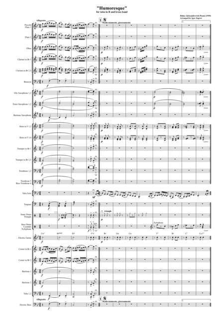 Humoresque For Tuba And Brass Band Page 2