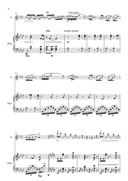 Humoresque No 3 A Dvorak Flute And Piano Page 2