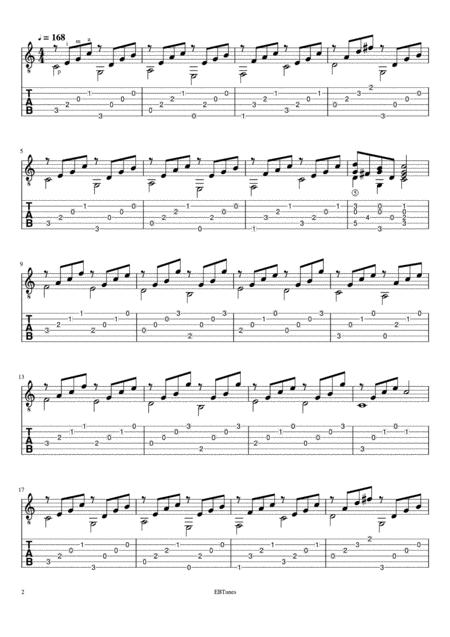 Humoresque Sheet Music Tab Page 2