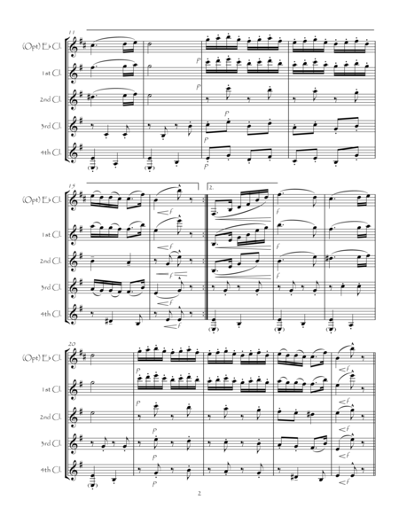 Hungarian Dance No5 For Clarinet Quartet Page 2