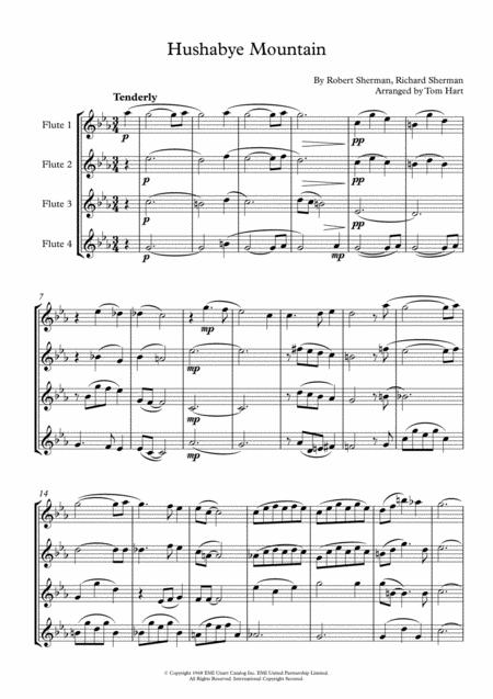 Hushabye Mountain Flute Quartet Choir Page 2