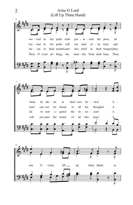 Hymn 10 Arise O Lord Lift Up Thine Hand Page 2