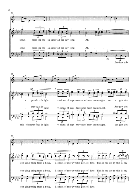 Hymn Concertato Blessed Assurance With The Last Post For Ttbb Choir And Trumpet In Bb Page 2