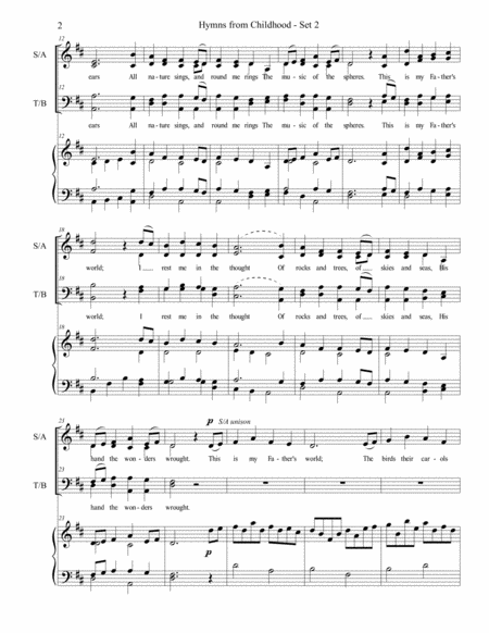 Hymns From Childhood Set 2 Satb Page 2