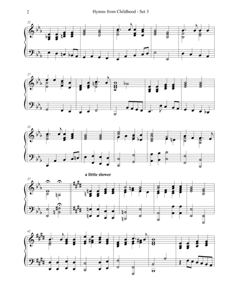 Hymns From Childhood Set 3 Piano Solo Page 2