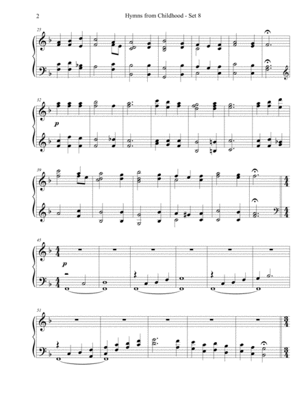 Hymns From Childhood Set 8 Piano Solo Page 2