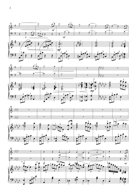 Hymnus Amazing Grace For Piano Trio Ph001 Page 2