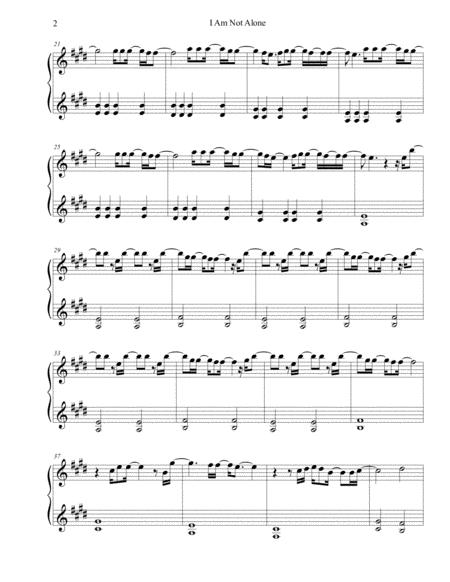 I Am Not Alone Kari Jobe Sheet Music Easy Piano Page 2