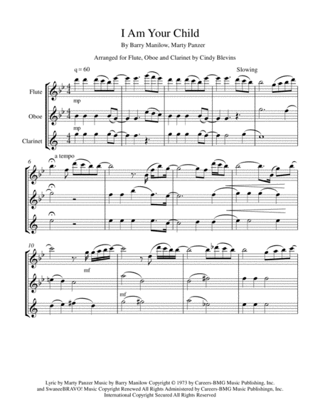 I Am Your Child For Flute Oboe And Clarinet Page 2