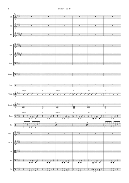 I Believe I Can Fly Ensemble Supplement Page 2