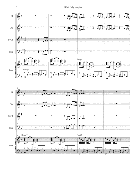 I Can Only Imagine For Woodwind Quartet Page 2