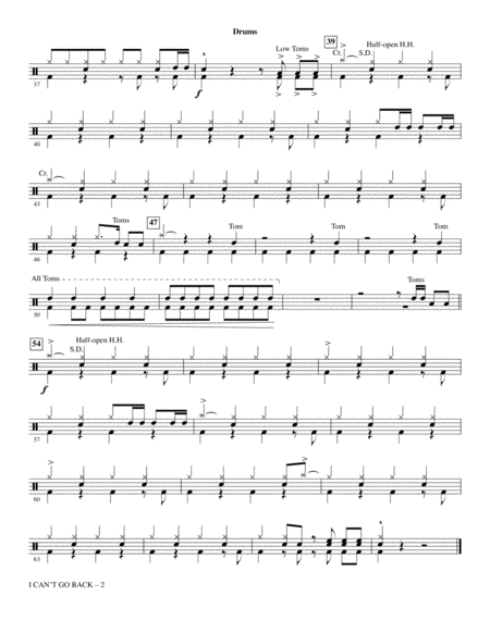 I Cant Go Back From Pretty Woman The Musical Arr Mark Brymer Drums Page 2