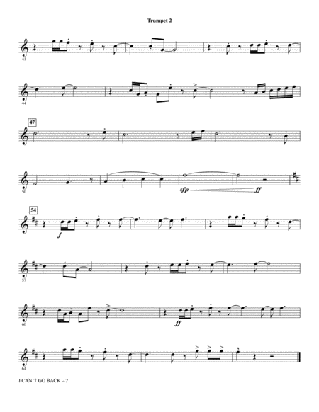 I Cant Go Back From Pretty Woman The Musical Arr Mark Brymer Trumpet 2 Page 2